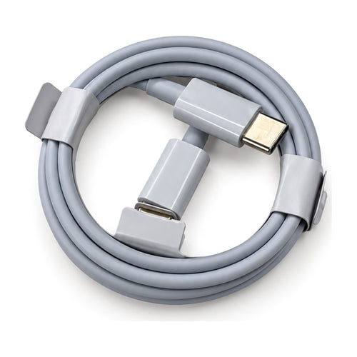 Witte USB-C naar USB-C oplaadkabel van 1 meter