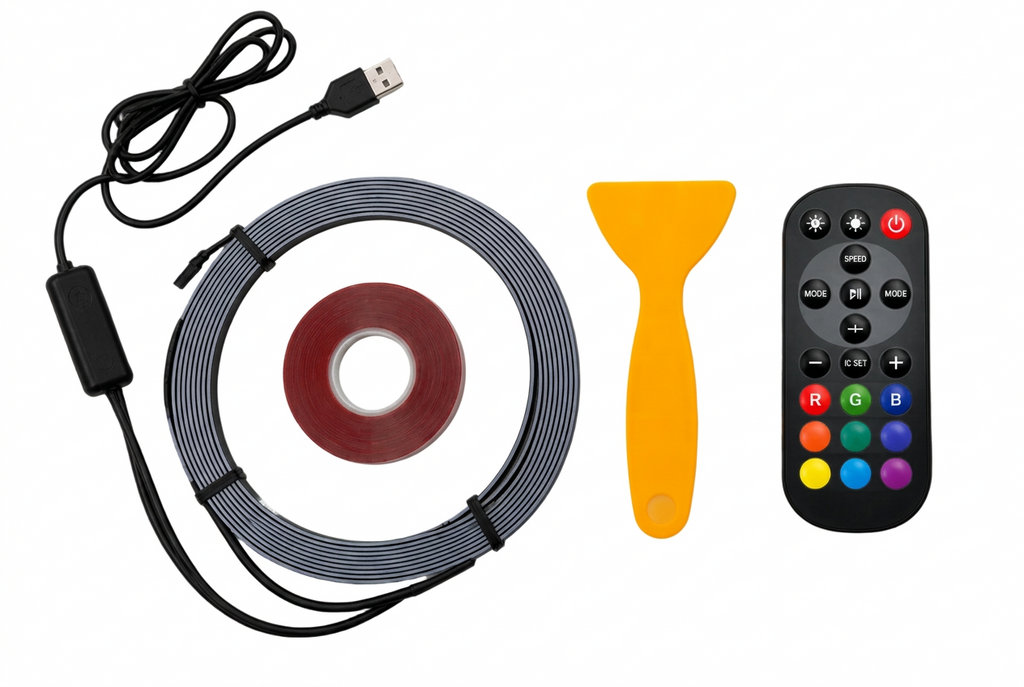 Glow RGB LED-strip – dashboard 2 x 2 meter