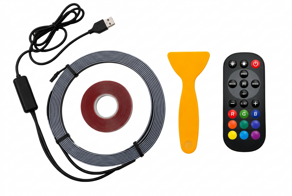 Glow RGB LED-strip – dashboard 2 x 2 meter